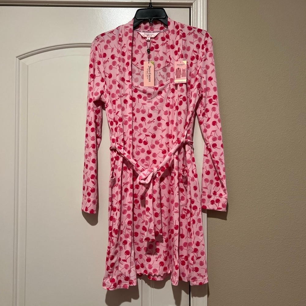 Juicy Couture Pink Cherry Pajama Set Small
